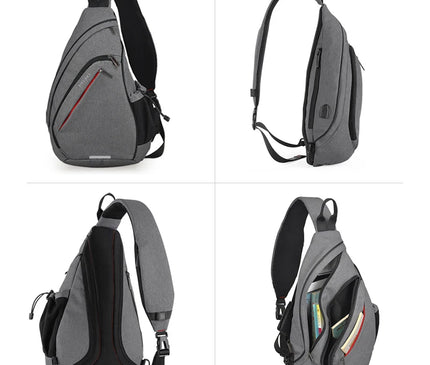 Sac à Dos Voyage Bandoulière Réflectif USB