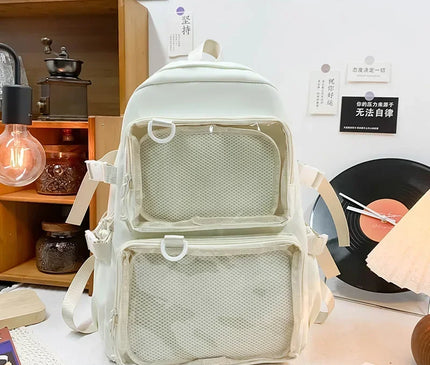 Sac à Dos Voyage Femme Style Japonais Transparent