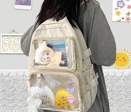 Sac à Dos Voyage Femme Itabag Poches Transparentes