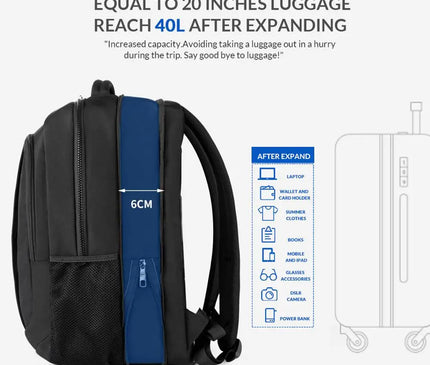 Sac à Dos Voyage Professionnel Antivol Grande Capacité