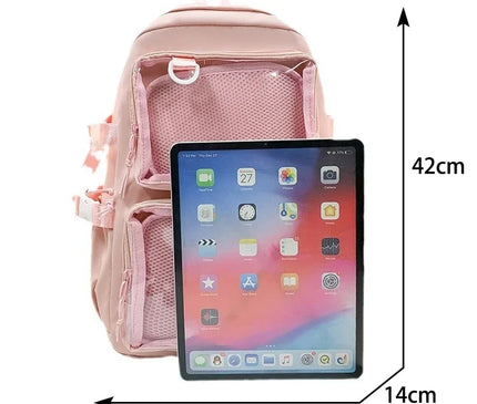 Sac à Dos Voyage Femme Itabag Poches Transparentes