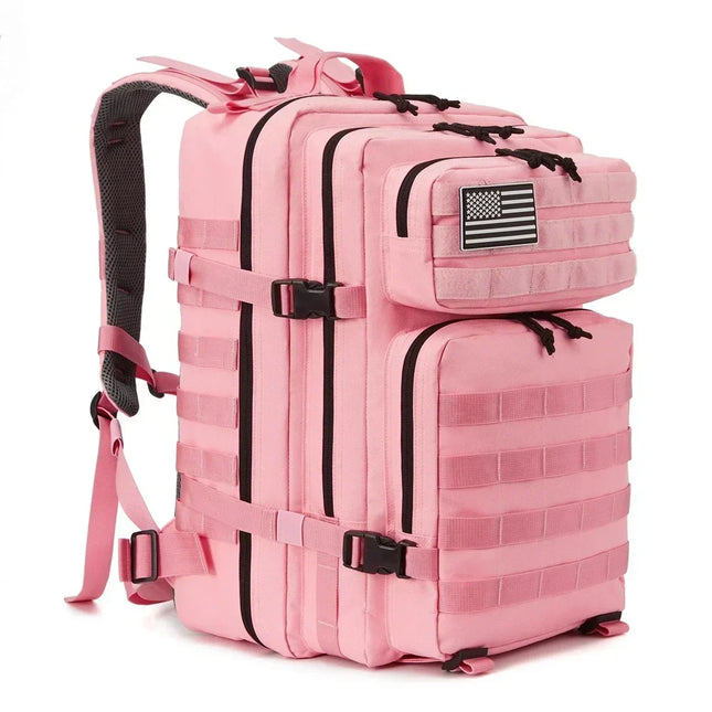 Sac à Dos Voyage Tactique Rose 45L