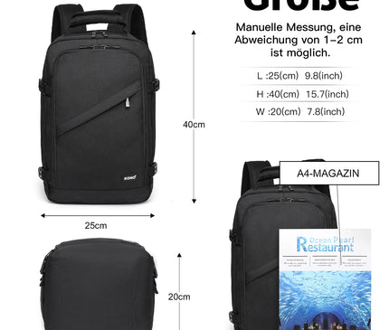 Sac à Dos Voyage Minimaliste Cabine 20L