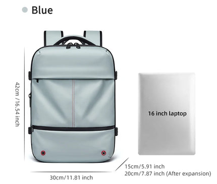 Sac à Dos Voyage Compression Espace USB Étanche