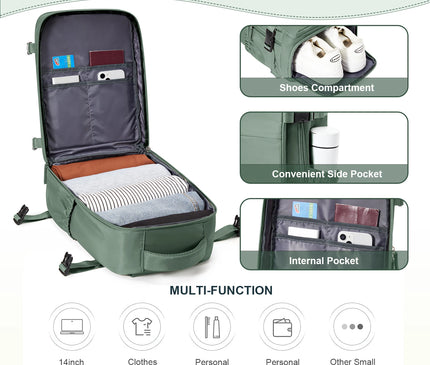 Sac à Dos Voyage Organisé avec Compartiment Chaussures