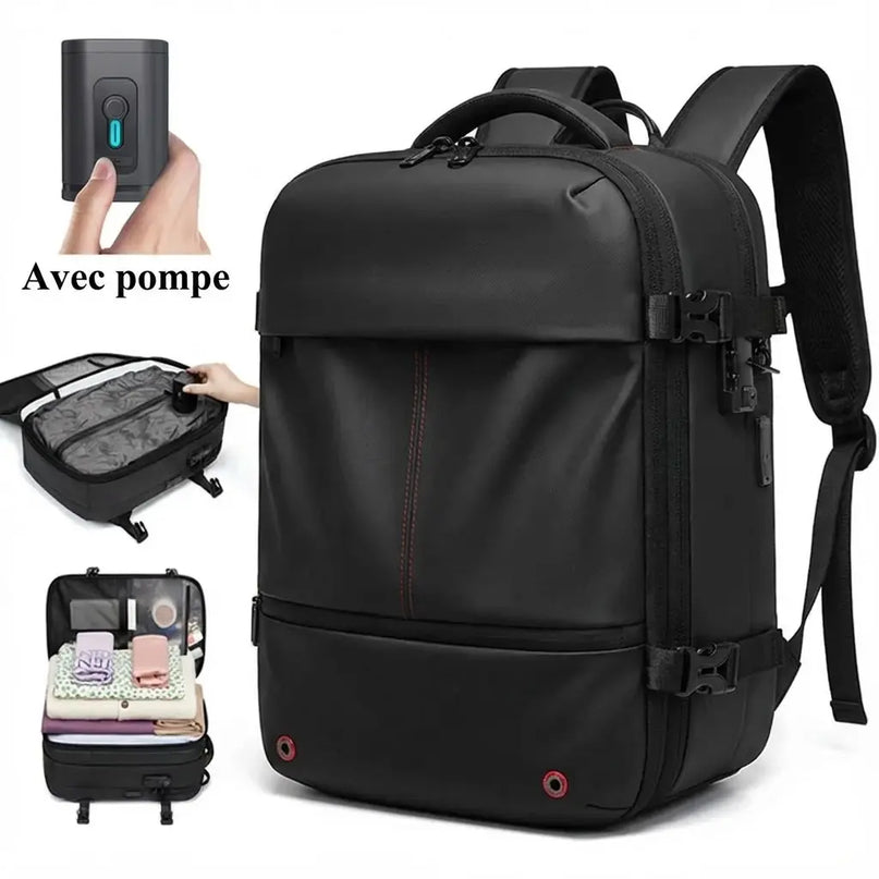 Sac à Dos Voyage avec Pompe Ordinateur Portable