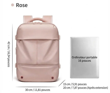 Sac à Dos Voyage Portable USB Polyvalent