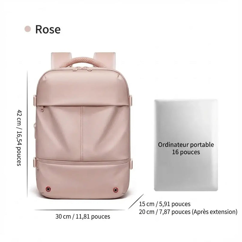 Sac à Dos Voyage Portable USB Polyvalent