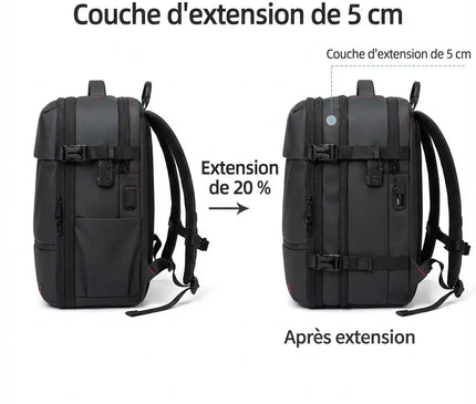 Sac à Dos Voyage avec Pompe Ordinateur Portable