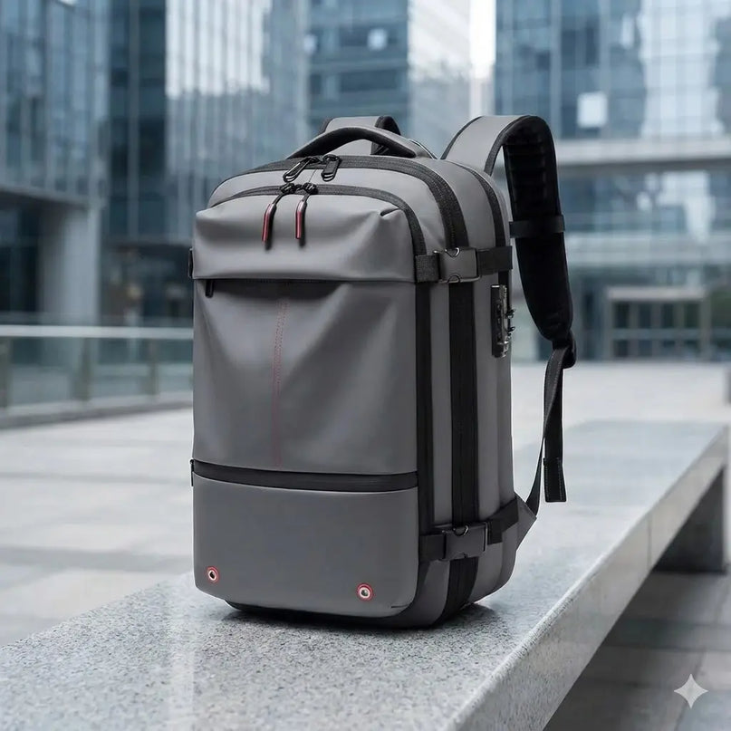 Sac à Dos Voyage Grande Capacité Gris