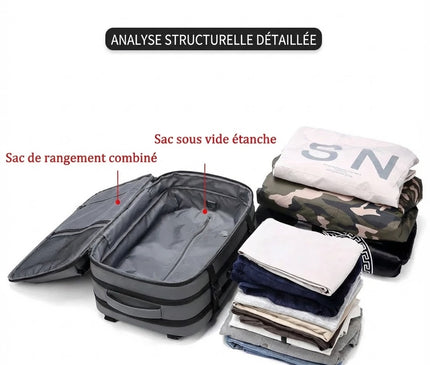 Sac à Dos Voyage Grande Capacité Gris