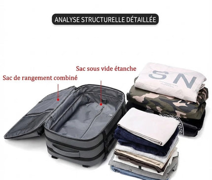 Sac à Dos Voyage Grande Capacité Ordinateur Gris