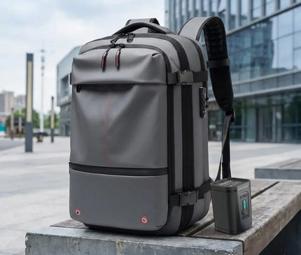 Sac à Dos Voyage Grande Capacité Ordinateur Gris