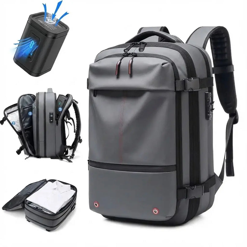 Sac à Dos Voyage Grande Capacité Ordinateur Gris