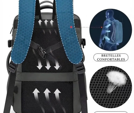 Sac à Dos Voyage Business 45L USB